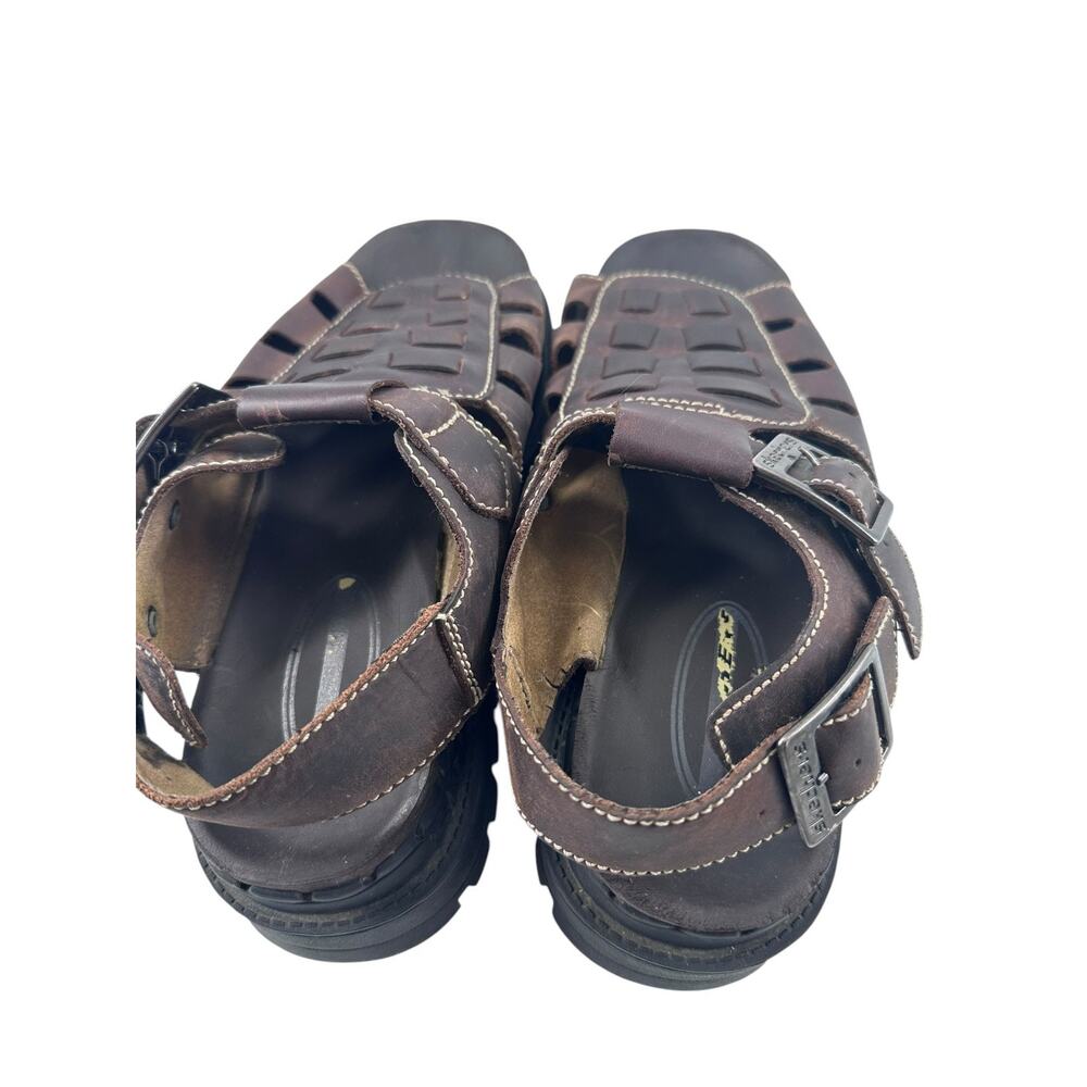 Skechers Jammers Women Brown Leather Fisherman Sandals Chunky Platform US 9 Y2KK - Picture 12 of 12